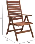 Home4you Tool BORDEAUX 60x68xH110cm, meranti