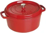 STAUB La Cocotte 28cm round, Cherry Red, Cast Iron