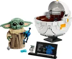 Lego Grogu in seiner Repulsorwiege 75403