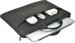 DELTACO Recycled 15.6-16" Laptop sleeve , handles, shoulder strap, black / NV-404
