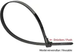 Good Connections Wiederverwendb. Kabelbinder 150mmx7,2mm