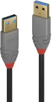Lindy USB 3.0 Kabel Typ A/A Anthra Line M/M 3m