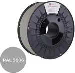 C-TECH Printing filament PREMIUM LINE, PLA, white aluminum, RAL9006, 1.75mm, 1kg