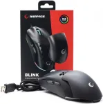 Hiir RAMPAGE WIRED GAMING MOUSE 12800DPI BLINK BLACK