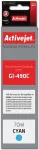 Tooner ACJ Activejet AC-G490C Ink cartridge (replacement for Canon GI-490C; Supreme; 70 ml; 7000 pages, cyan)