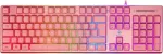 Klaviatuur DELTACO Gaming Tastatur USB, RGB, pink, PK75