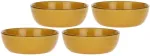 Rose&Tulipani Set of 4 Concerto Ocra Salad Bowls - Yellow, 20 cm