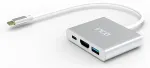 INCA Adapter USB-C->2xHDMI/USB-C3.0/USB-A2.0/PD 100W wei&szlig;