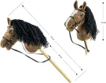 Milly Mally Horse on a stick Hobby Horse Dark Brown