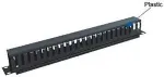 OEM 19" 1U single-sided plastic rail, pass-through