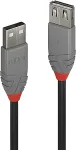 Lindy USB 2.0 Verl&auml;ngerung Typ A/A Anthra Line M/F 0.5m sch.