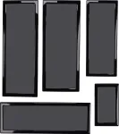 NONAME Demciflex Dust Filter Set for Lian Li O11 Dynamic - black/black
