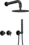 Deante Concealed shower set with overhead shower - with horizontal mixer