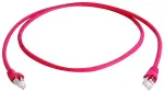 Teleg&auml;rtner Patchkabel, Kat.6A (tief), S/FTP, 3.0 m, rot halogenfrei, Folienpaar- und Gesamtgeflechtschirmung, - 1 St&uuml;ck (L00002A0114)