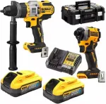 DeWALT ZESTAW COMBO 18V DCK2052H2T (DCD999, DCF850) 2x5,0Ah POWERSTACK TSTAK