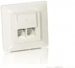 Equip Cat5e Unterputzdose+Frontplatte 2xRJ45 45&deg;5Stk RAL1013