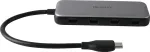 DELTACO USB-C hub , 4-ports, 5 Gbit/s, 100W Power Delivery, silver / USBC-HUB204 / 1902429