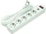 Noname Extension cord 5m, 5 sockets, 2xUSB, with switch
