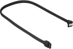 SHARKOON SATA III Kabel kątowy czarny - 45 cm