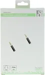 Deltaco Mobiiltelefoni kaabel heli,3.5mm-3.5mm,0.5m,valge painduv / AUD-102