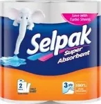 SELPAK K&auml;tepaber 2rulli, 3 kihiline, 11,25 meetrit, 84 lehte,