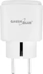 GreenBlue Remote-Controlled WiFi Outlet, Android/iOS/Alexa/Google Home, Timer, Wattmeter, Max 16A/3840W, GB735 W