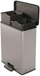 CURVER PEDAL WASTE BIN 26L+26L /IML METALLIZED