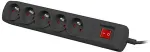 UPS Natec NSP-1713 surge protector Black 5 AC outlet(s) 1.5 m