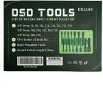 DSDTOOLS Pikad TORX&reg; otsikud 1/4" 3/8" 1/2" v&otilde;llidele, 15 tk DS1188