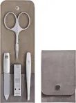 Zwilling Twinox Manicure Set &ndash; Taupe, Leather Case, 4 Pieces - Taupe