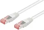 Goobay CAT 6 Pairs in metal foil = PiMF (ledningspar i afsk&aelig;rmende folie) 5m Netv&aelig;rkskabel Hvid
