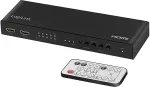 Logilink HDMI switch, 4x2-Port, matrix, 4K/60 Hz, HDR, ARC, extract, scaler, RC