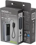 GEMBIRD PowerBank LCD 10000mAh QC3.0 20W gray