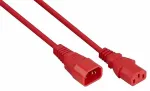 Kabelmeister Kaltger&auml;teverl&auml;ngerung C14 an C13 rot 3m