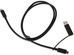 Terra USB-kaabel Wortmann AG USB-A + USB-C - USB-C Black (TYP-C KAABEL DUD15Y0 jaoks)