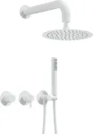 Deante Concealed shower set with overhead shower - with horizontal mixer
