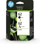 Tooner Hp 62 2-pack Black/Tri-color Original Ink Cartridges