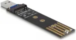 Delock Combo Konverter f&uuml;r M.2 NVMe PCIe oder SATA SSD mit USB 3.2 Gen 2