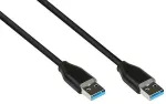 Alcasa Good Connections USB 3.2 Gen.2 Kabel A-A schwarz 0,5m