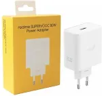Realme Toalaadija adapter SUPERVOOC 80W USB-A, valge