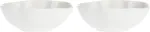 LA PORCELLANA BIANCA Set of 2 Large Round Bowls Villadeifiori - White, 23 cm