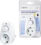 LOGILINK Steckdosenadapter mit Dimmer wei&szlig;