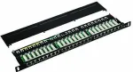 DATACOM Patch panel 19" STP 24 port CAT5E LSA 0.5U