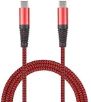 2GO USB Lade-/Datenkabel USB-C - USB-C 100cm rot