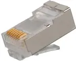 Solarix RJ45 CAT6 STP 8p8c connector for wire, 100pcs