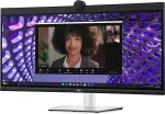 Monitor Dell P Series P3424WEB computer 86.7 cm (34.1") 3440 x 1440 pixels 4K Ultra HD LCD Black