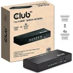 Club3D CSV-1385 4-Port HDMI Splitter 4K 120Hz