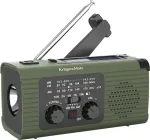 Raadio No name Radio solarne, przenośne radio awaryjne SOS, powerbank 5000mAh, latarka, dynamo, Kruger&Matz