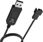 Akasa - 5V to 12V DC Step-Up Voltage Converter Cable for USB to 3-Pin & 4-Pin PC Fan