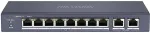 HIKVISION SWITCH POE DS-3E0310P-E/M(B) 8-PORTOWY + 2X UPLINK